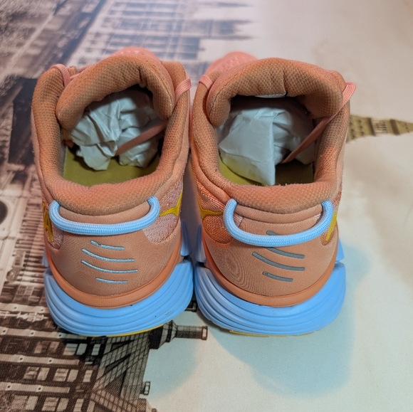 Hoka One One Gaviota 4 Orange Athletic Running Shoes Comfort Women Size 11 - Picture 6 of 13